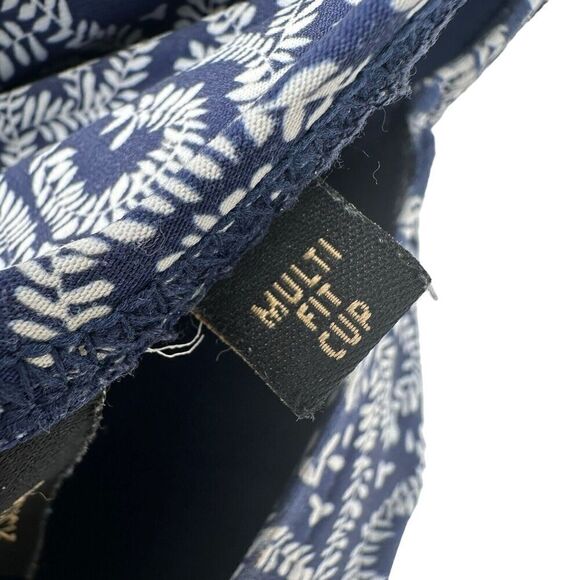 Nip Tuck Swimsuit One Piece Size 6 Slimming Ruched Navy Blue Vine Swirl Classic - Picture 8 of 10